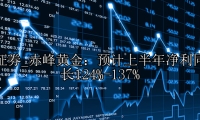 赤峰黄金：预计上半年净利同比增长124%-137%